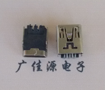 郴州MINI USB前两脚插座 90度卧式 端子DIP针脚定义
