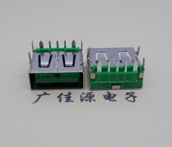 郴州5A大电流 快充接口 USB5p绿胶芯 常规母座