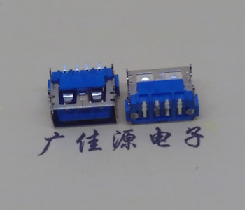 郴州AF短体10.0接口 蓝色胶芯 直边4pin端子SMT