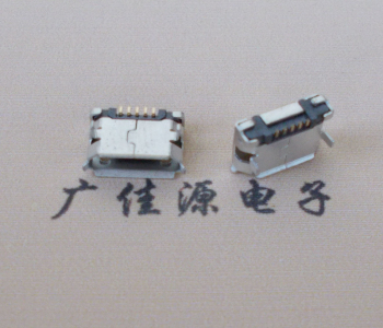郴州Micro USB卷口 B型(无柱）插板脚间距6.4普通端子