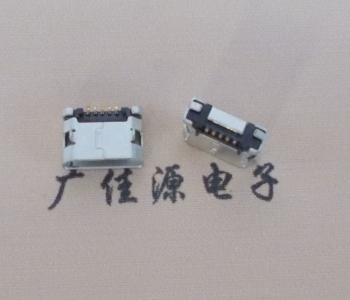 郴州MICRO USB接口 90度卧式母座 插板有柱直边