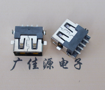 郴州 USB母座 贴片沉板3.5/4.9 直口/卷口铜壳/铁壳