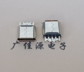 郴州Micro USB母座 防水接口焊线夹板式悬空翻边