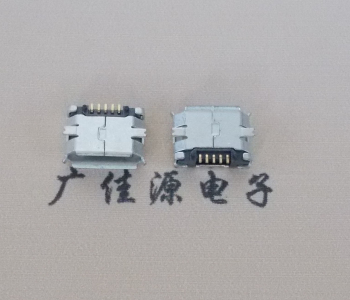 郴州MICRO USB 5Pin母座 贴板封装接口 卷边镀雾锡