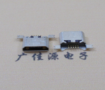 郴州MK USB B Type 沉板0.9母座后两脚SMT口不卷边