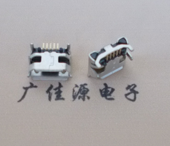 郴州Micro USB母座牛角间距7.2x6.6mm加长端子定位柱