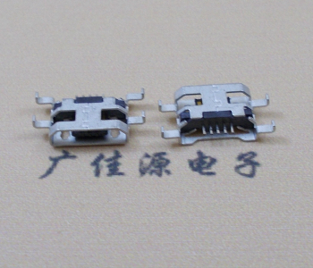 郴州MICRO USB 5PIN接口 沉板1.6MM 四脚插板无导位
