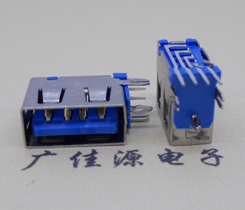 郴州USB 测插2.0母座 短体10.0MM 接口 蓝色胶芯