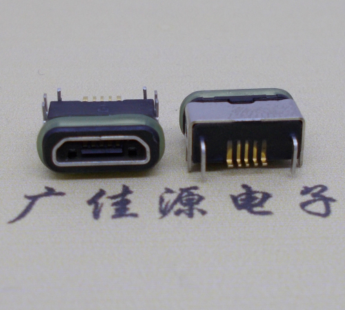 郴州micro  usb连接器 B型口 卧式DIP插板 防水母座