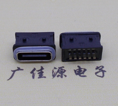 郴州防水type-c6p母座立式直插带定位住连接器