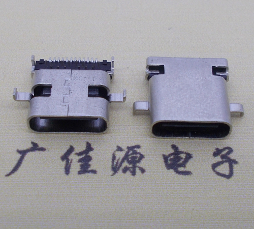 郴州卧式type-c24p母座沉板1.1mm前插后贴连接器