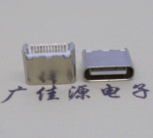 郴州type-c24p母座短体6.5mm夹板连接器