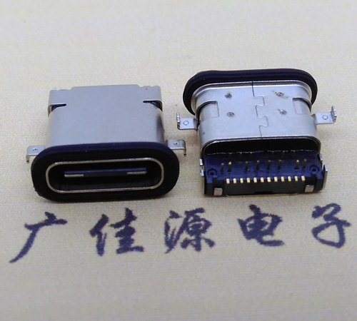 郴州 卧式type-c16p母座前插后贴 type-c接口 type-c连接器