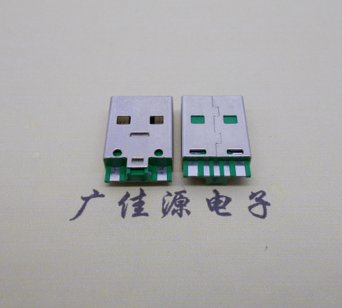 郴州usb5a公头.5p焊线带ic.大电流oppo闪充