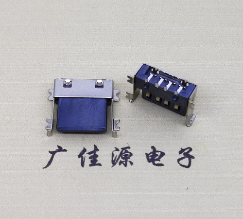 郴州薄胶芯母座 USB2.0卧式贴板A母10.0短体尺寸